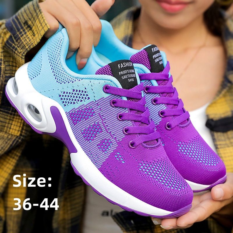 Air Cushion Women Breathable Running Shoes Fashion Sneakers  Breathable Lightweight Fashion Casual Shoes For Lady Sport Shoes Fitness Athletic Sport Shoes Woman Big Size