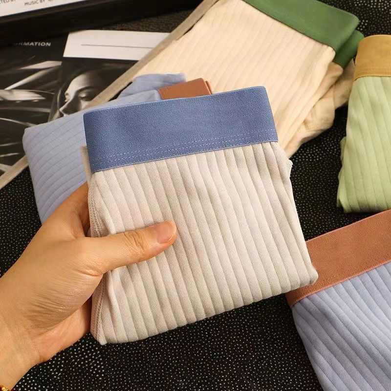 3 Pack Men cotton Underwear Men Underwear Boxer Pants Men Home Wear Underpants Fashion Man Flat Underwear Cotton Plus Size Men's Underpants Soft breathable comfortable