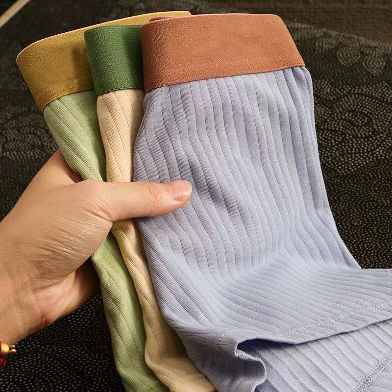 3 Pack Men cotton Underwear Men Underwear Boxer Pants Men Home Wear Underpants Fashion Man Flat Underwear Cotton Plus Size Men's Underpants Soft breathable comfortable