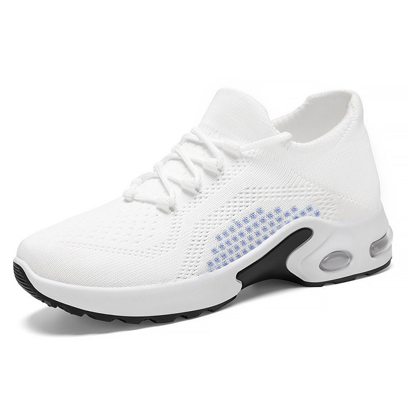 JINSHIYUAN Sneakers Breathable Mesh Outdoor Shoes Flyweave Breathable casual shoes air cushion sneakers ladies comfortable athletic casual running shoes girls breathable gym shoes comfortable walking