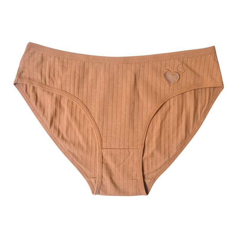 4pc Women's Cotton Underwear multi-color lingerie middle waist briefs cute girls triangle panties mid-waist student panties Ladies cotton briefs lingerie