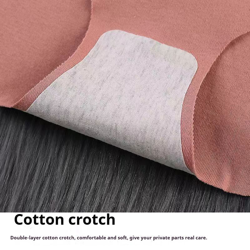 4PC Pure Cotton Women Underwear  Seamless Hipster Panties Cotton High Waisted Tummy Tightening No Trace Panties Cotton Antibacterial Large Size Women's Briefs Panties  Ladies Bikini No Show Panty Line