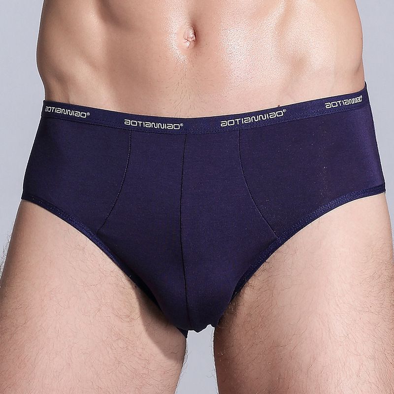AOTIANIAO 4PC Men's Underwear High Stretch Large Size Sexy Modal Cotton Breathable Briefs Comfortable Soft breathable Middle-Waisted briefs Thin Soft Fabric Comfortable Underpants