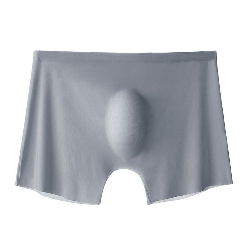 3PCS Men's underwear men's ultra-thin transparent ice silk seamless panties 3D boxer briefs without trace trend personality breathable men's boxers teen sports breathable boxer Briefs  Quick-drying T