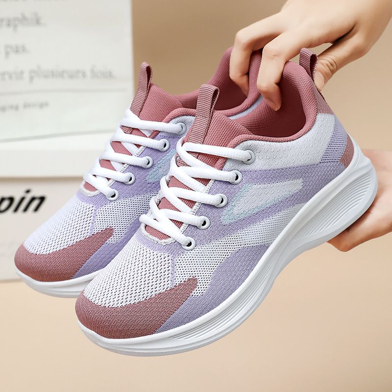 Woman Sneakers for Women‘s Black Running Shoes Breathable Sport Shoes Male Female Women Lightweight Sneakers Plus Size Women's fashion sneakers mesh surface outdoor sports shoes Students comfortable