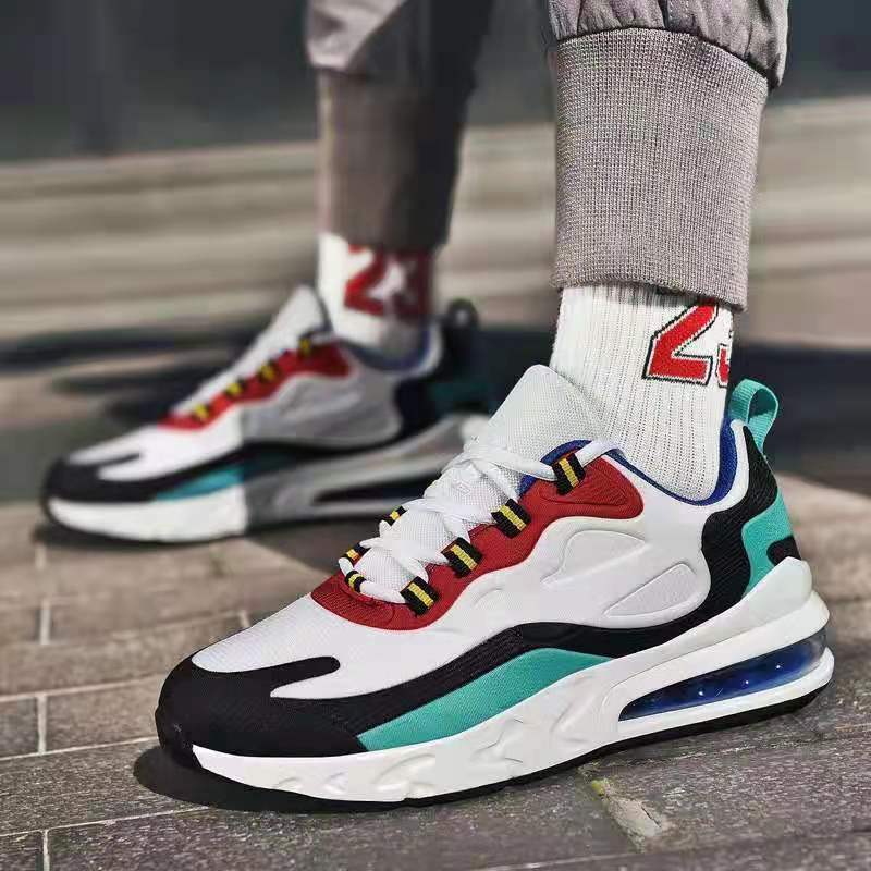 Fashion breathable couple shoes  air cushion sports shoes Fashion Sneakers Casual Lace-up Breathable Mesh Outdoor Students basketball shoes outdoor sports hiking shoes Lightweight Breathable Sneakers
