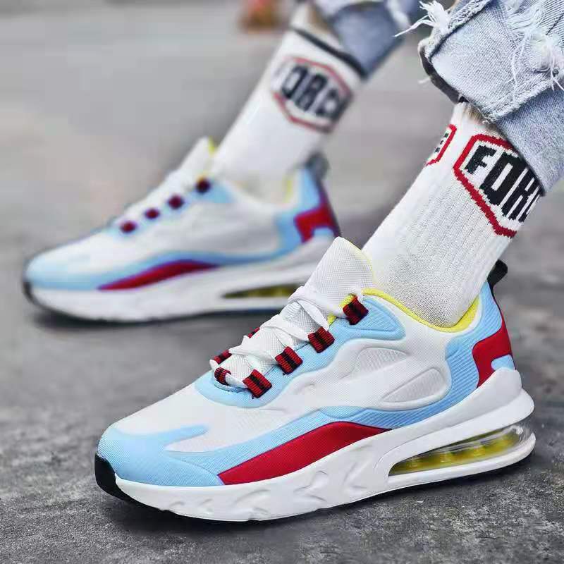 Fashion breathable couple shoes  air cushion sports shoes Fashion Sneakers Casual Lace-up Breathable Mesh Outdoor Students basketball shoes outdoor sports hiking shoes Lightweight Breathable Sneakers