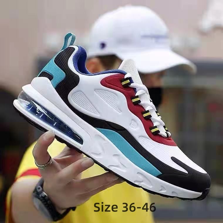 Fashion breathable couple shoes  air cushion sports shoes Fashion Sneakers Casual Lace-up Breathable Mesh Outdoor Students basketball shoes outdoor sports hiking shoes Lightweight Breathable Sneakers