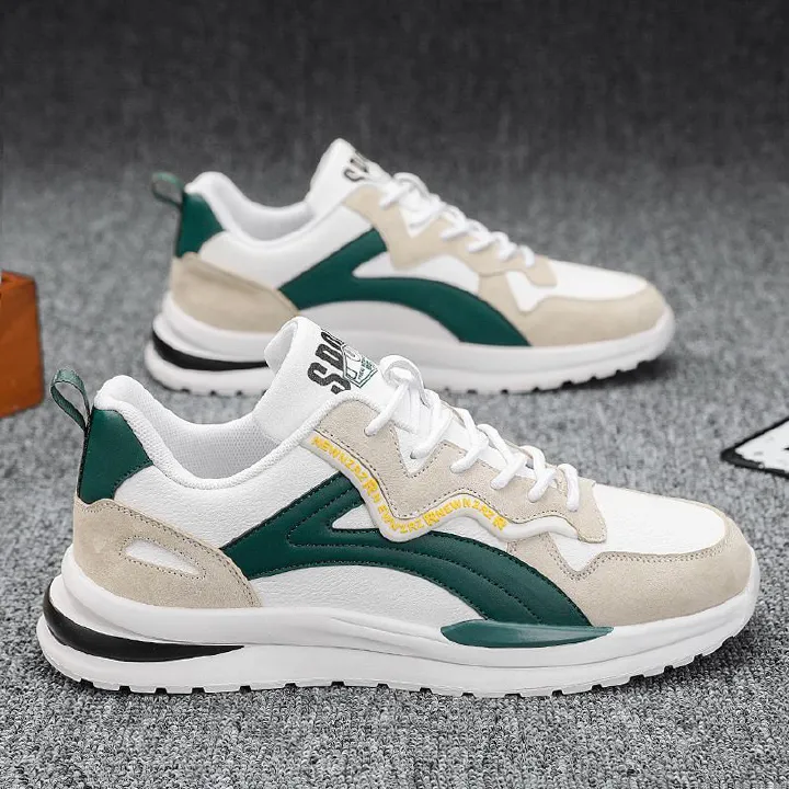 YSNB New Men's Shoes Trendy Hundred Sports Casual Forrest Gump Running Shoes Microfiber Leather Casual Fashion Man Shoes ins Clundy Shoes trendy wear-resistant breathable