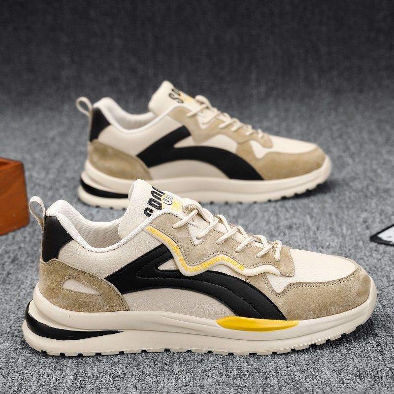 YSNB New Men's Shoes Trendy Hundred Sports Casual Forrest Gump Running Shoes Microfiber Leather Casual Fashion Man Shoes ins Clundy Shoes trendy wear-resistant breathable