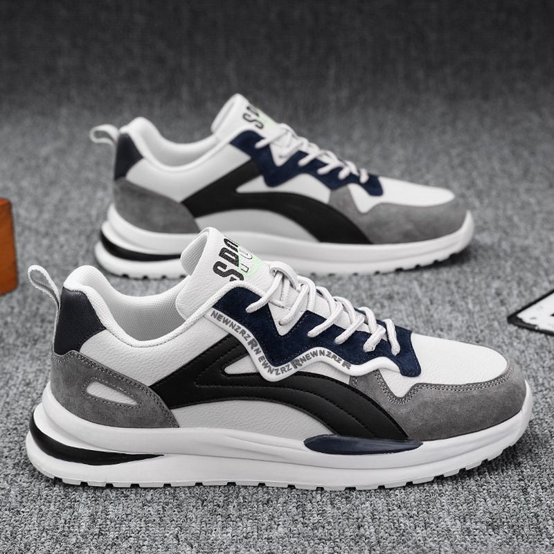 YSNB New Men's Shoes Trendy Hundred Sports Casual Forrest Gump Running Shoes Microfiber Leather Casual Fashion Man Shoes ins Clundy Shoes trendy wear-resistant breathable