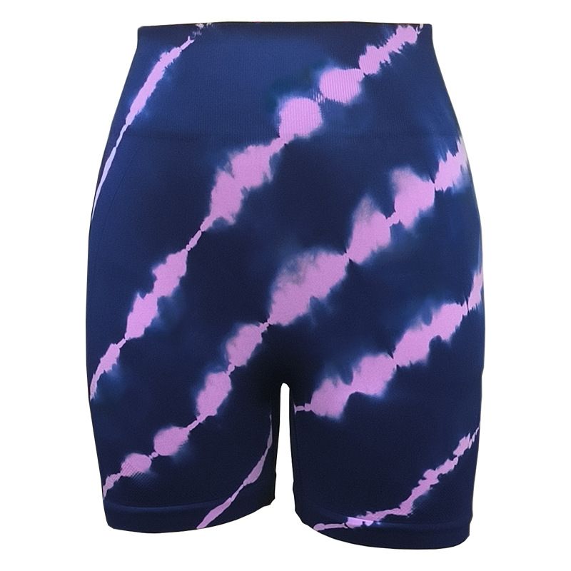 Women's Seamless Tie-Dye Yoga Pants High Waisted Hip Lifting Leggings Yoga Sports Running Fitness Shorts Yoga Slim Fit Hip Lift High Waist Pants