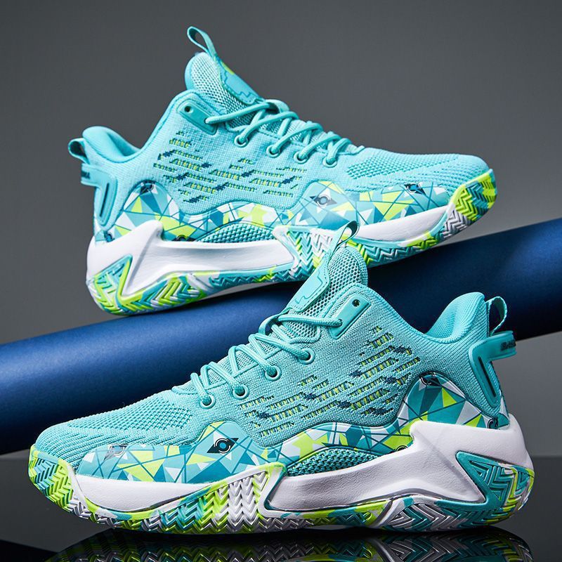 New Men's Basketball Shoes Mesh upper camouflage student trainers High-top Trend sneakers for teenagers Fashion Indoor Non-Slip Training Sports Running Shoes Lightweight Breathable Sneakers