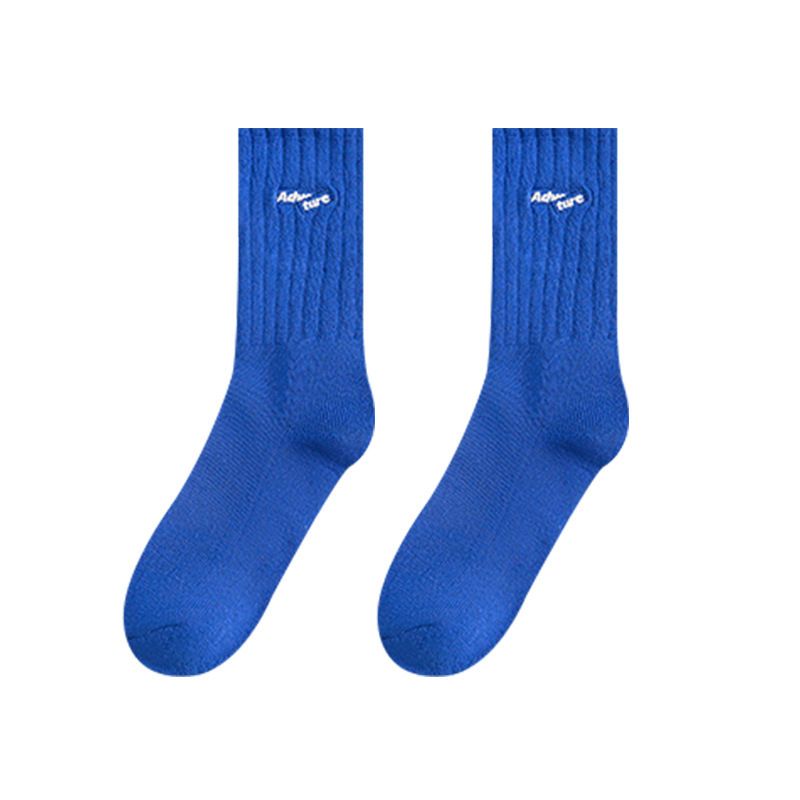 QIAOSHANU 5 Pairs Men's Socks Men's medium socks white anti-odor sports socks trend basketball socks long socks Autumn and Winter Anti-Odor Sweat Sports Sock Men's cotton socks