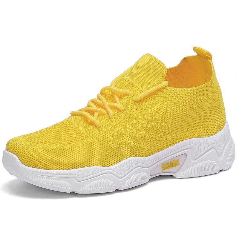 HONGXIANG ladies comfortable athletic casual running shoes girls soft soled cloth shoes students flats shoes Ladies' breathable casual shoes students casual sneakers Breathable mesh thick bottom shoes