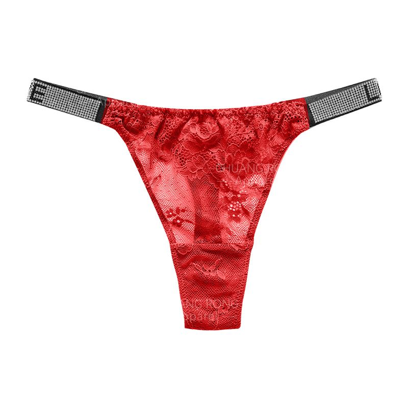 3PCS Sexy Lace Underwear Lace Splice Women's G-string fashion letters hot drill girls panties cotton crotch anti-bacteria  Ladies thongs Women Low Waist Lace Panties Sexy Ladies Briefs Fashion Women's