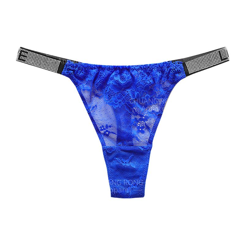 3PCS Sexy Lace Underwear Lace Splice Women's G-string fashion letters hot drill girls panties cotton crotch anti-bacteria  Ladies thongs Women Low Waist Lace Panties Sexy Ladies Briefs Fashion Women's