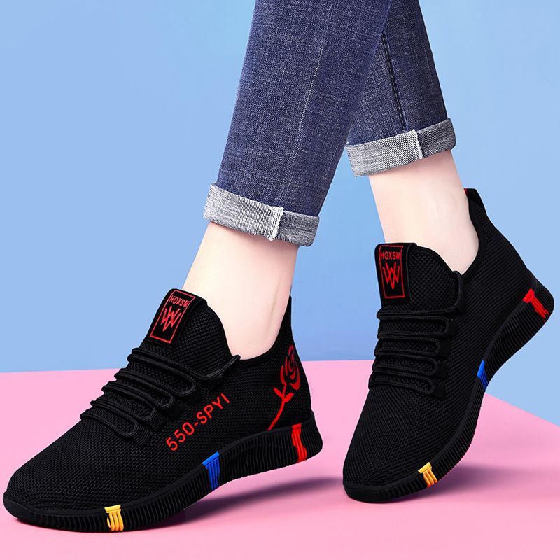 Lady Sport Shoes Canvas Shoes Ladies Shoes Women's Soft-soled Sneakers Breathable Antiskid Sneakers Breathable Casual Single Shoes School Shoes Rubber Shoes For Women