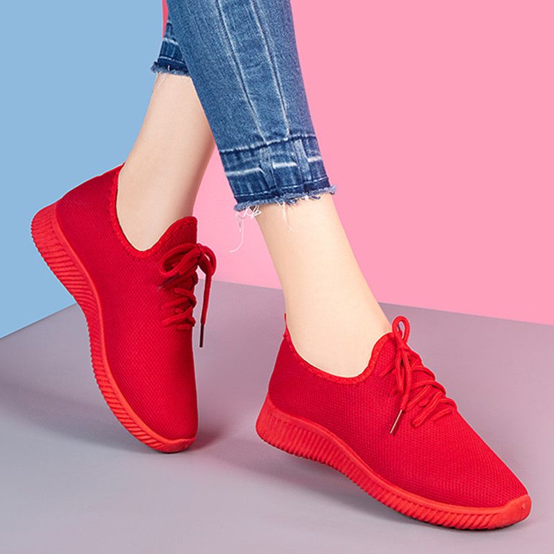 Lady Sport Shoes Canvas Shoes Ladies Shoes Women's Soft-soled Sneakers Breathable Antiskid Sneakers Breathable Casual Single Shoes School Shoes Rubber Shoes For Women