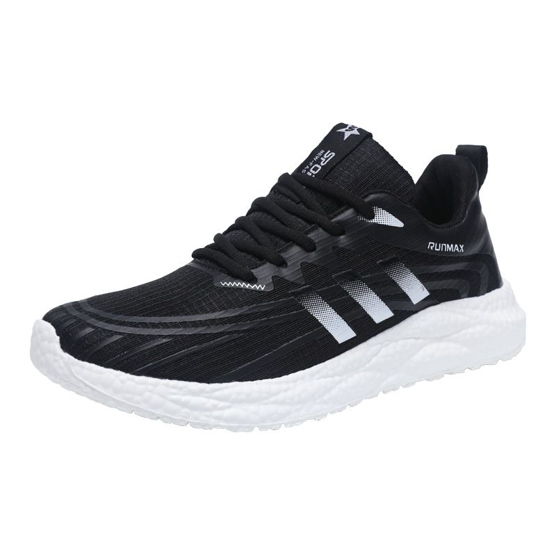 Hollow out Men's Shoes Mesh Breathable Sneakers Popcorn Outsole Running Shoes Trendy Men's Shoes Breathable Lightweight Running Shoes Men Sneakers casual breathable shoes