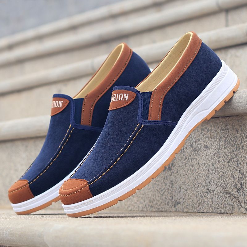 Men Shoes Breathable cloth shoes casual breathable shoes comfortable non-slip canvas shoes Classic Oxfords Soft Sole Loafers Driving Shoes Casual Walking Shoes Comfortable flat shoes