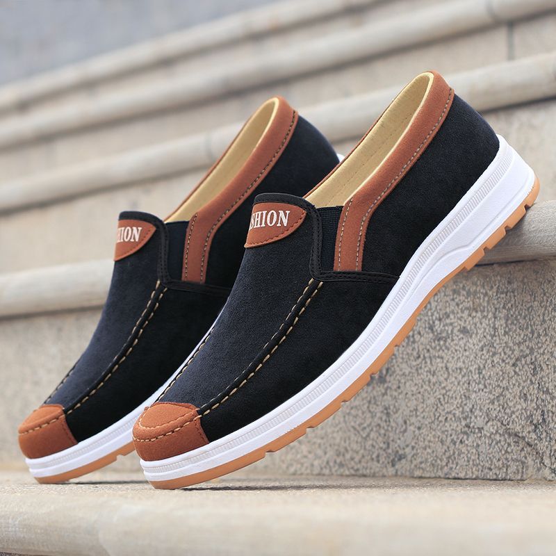 Men Shoes Breathable cloth shoes casual breathable shoes comfortable non-slip canvas shoes Classic Oxfords Soft Sole Loafers Driving Shoes Casual Walking Shoes Comfortable flat shoes