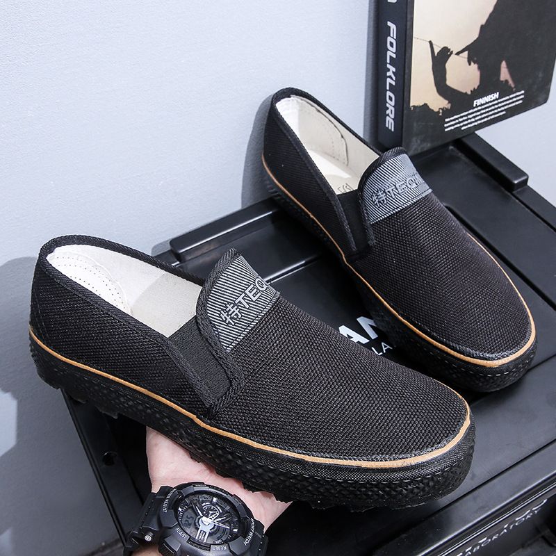 Camouflage Men's Shoes Liberation Shoes One Foot Stirrup Wear-resistant Slip-resistant Work Shoes Labor Protection Shoes Military Training Shoes Canvas Shoes Dad Shoes Rubber Shoes outdoor hiking Shoe