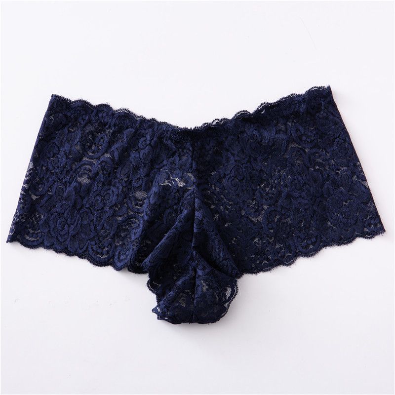 CINVIK  3PCS women's Lace Underwear Hollow Out Transparent non-marking Mid-Waist boxer panties full lace sexy Panties Underpants fashion Mid-Waist briefs cute girls colored panties comfortable soft