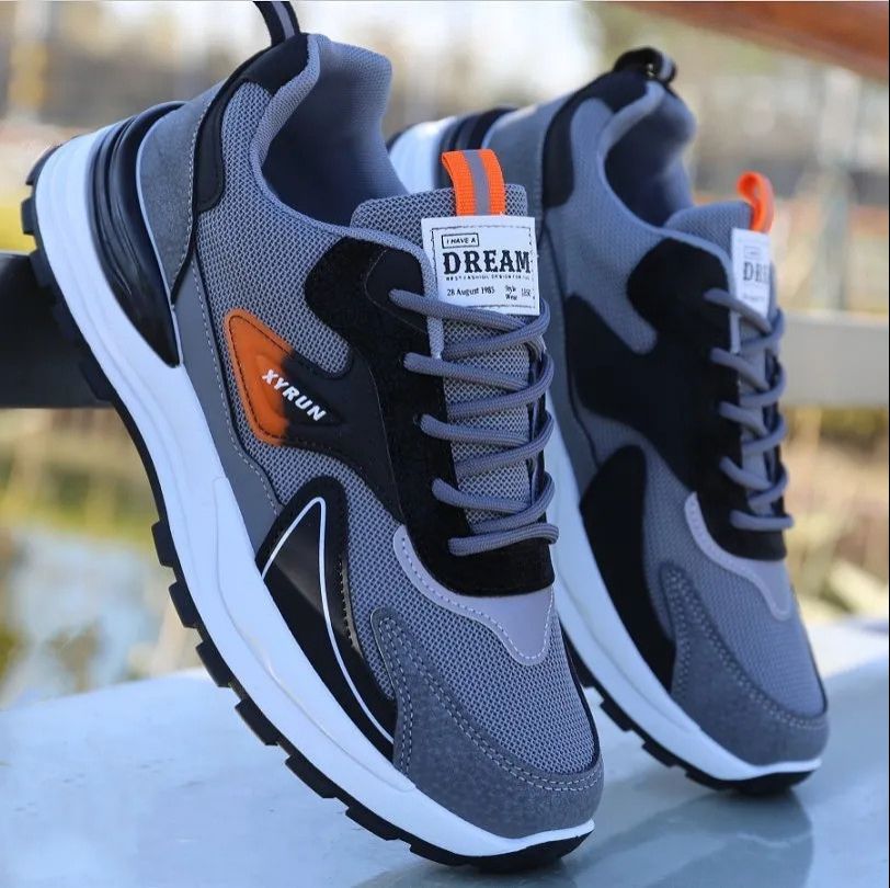 (Size 39-46) 2024 new men's shoes Casual Sneakers Hundred Fly Weave Mesh Breathable Sneakers Thin Breathable Running Shoes Breathable lightweight sneakers Classic lace-up sneakers
