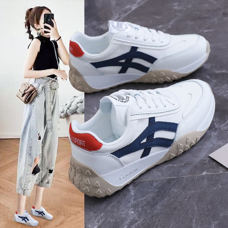 Women's shoes  new Korean flat bottom comfortable sneakers Casual All Match Gump Shoes Fashion Ladies Shoes Women Sports Shoes Breathable Lightweight Running Shoes Leisure Shoes