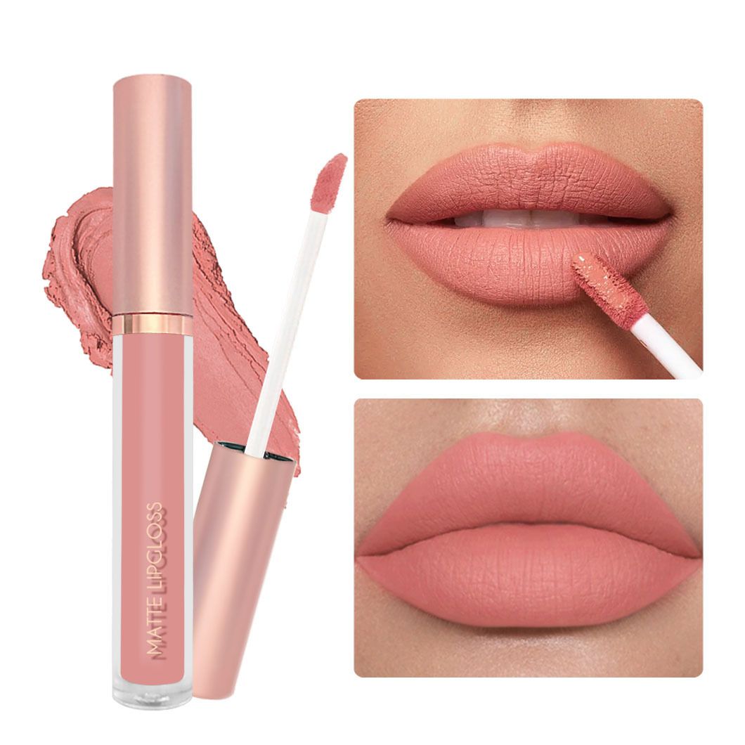 3Pcs Liquid Velvet Matte Lip Gloss Red Lipstick Nude Makeup Women Long Lasting Waterproof Beauty Cosmetics