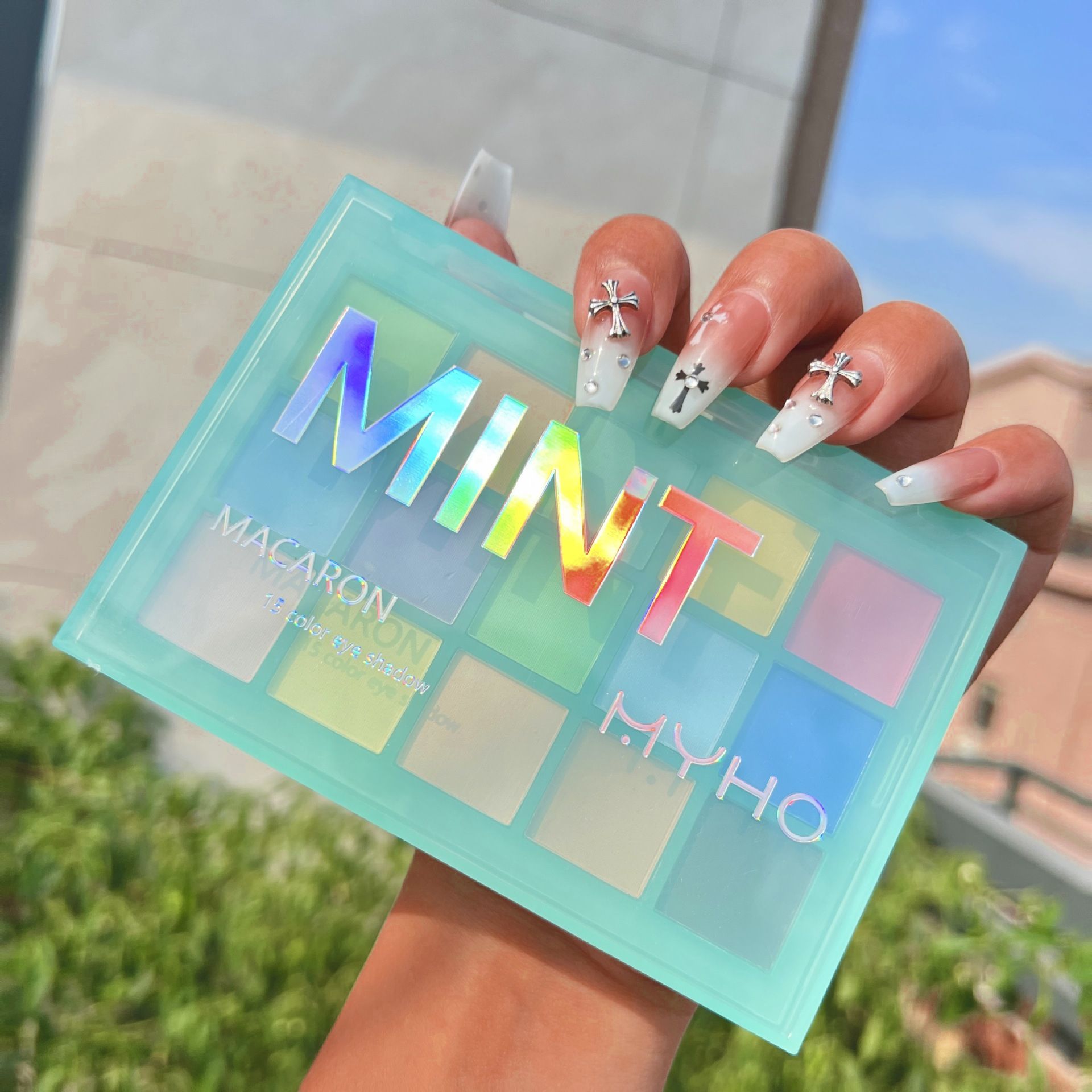 16 Colors MYHO Makeup Macaron Eyeshadow Palette Matte Pigment Eye Shadow Powder Cosmetic