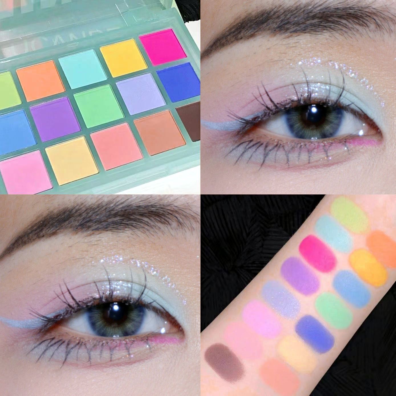 16 Colors MYHO Makeup Macaron Eyeshadow Palette Matte Pigment Eye Shadow Powder Cosmetic