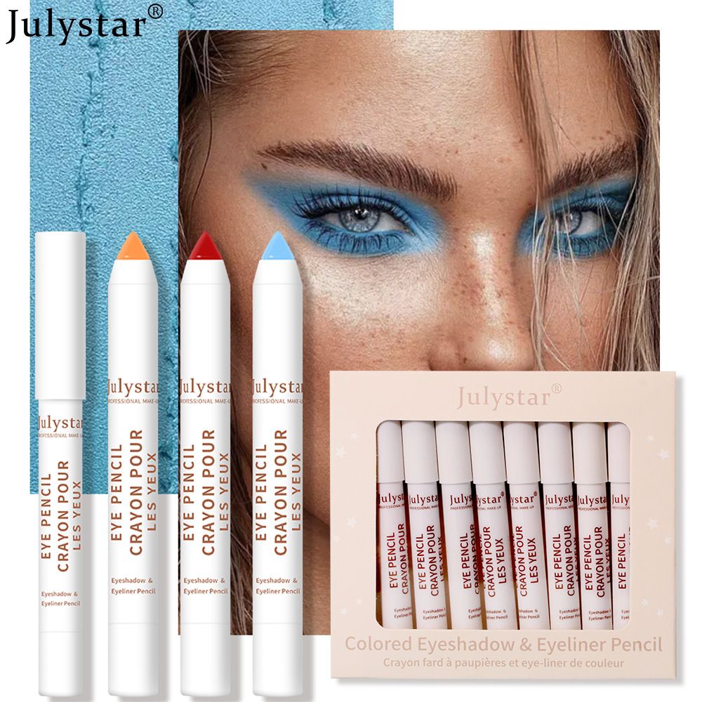 10PCS/Set Eyeshadow pencil Kit Makeup Waterproof Colorful Eyeshadow Pen Professional Salon Make up Eyeshadow Cosmetics