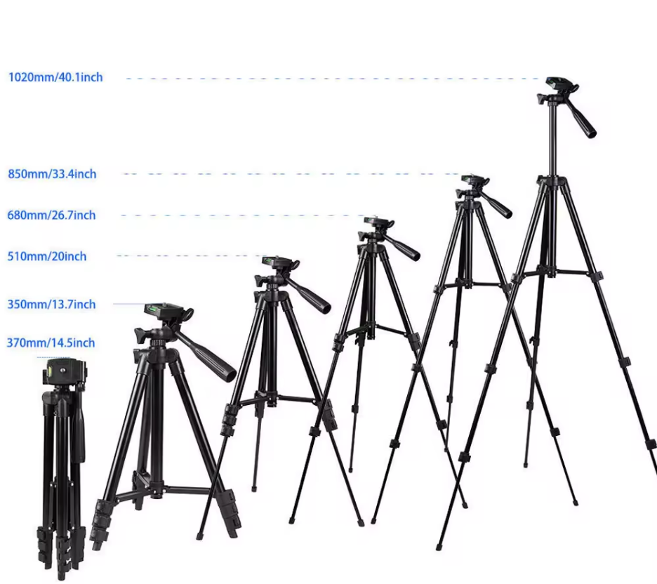 Tripod Stand, 1.5 Meters Lavaliere Microphone & Phone Holder - 1.2 Meters Tall Tripod | Cameras and Phone Tripod Stand | Small Tripods