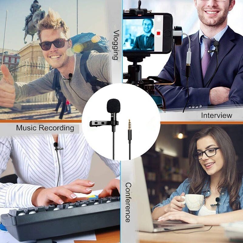 Tripod Stand, 1.5 Meters Lavaliere Microphone & Phone Holder - 1.2 Meters Tall Tripod | Cameras and Phone Tripod Stand | Small Tripods
