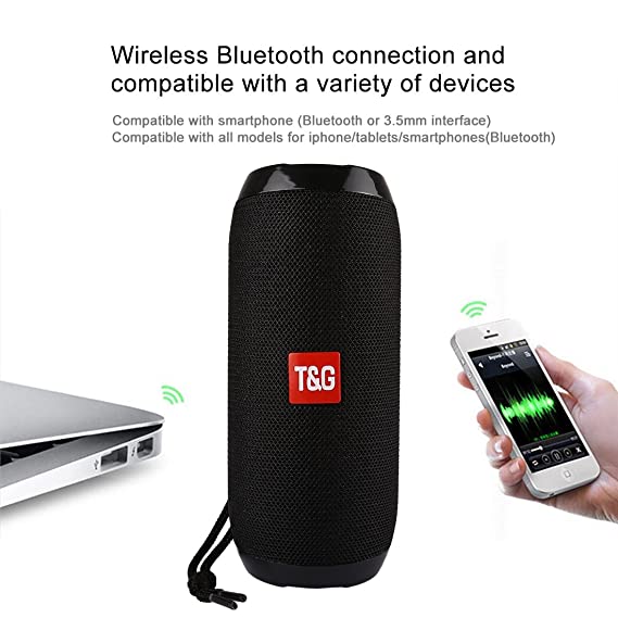 Portable Bluetooth Speakers TG117 With Radio, FM, USBport | Memory Card Slot | Rechargeable Speaker | Long Battery Life