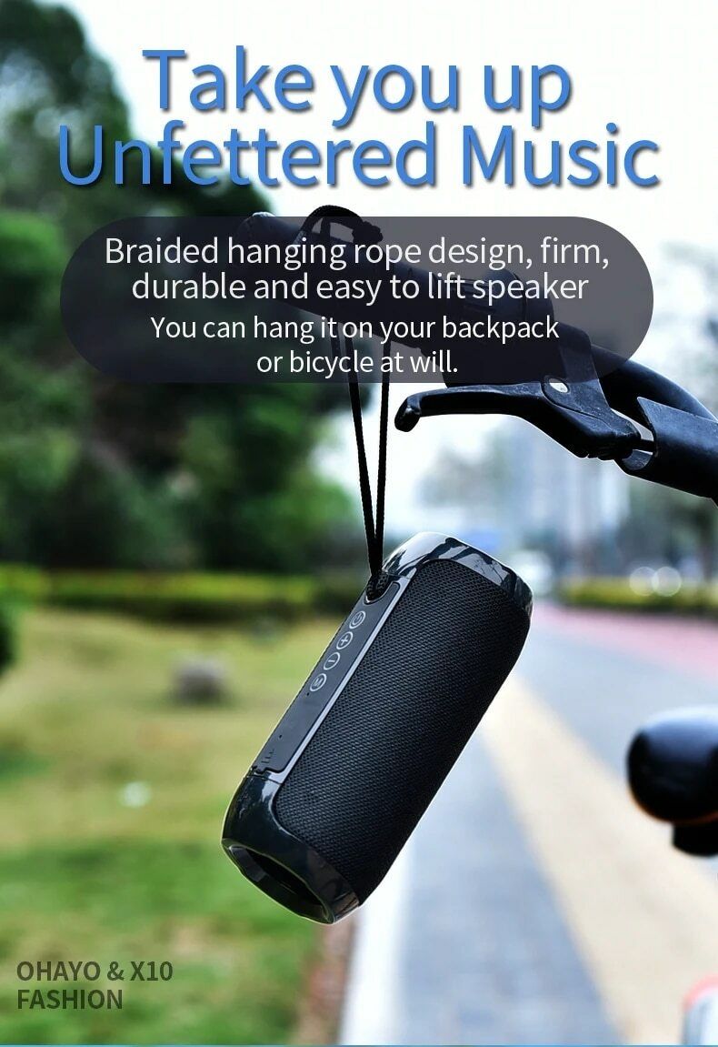 Portable Bluetooth Speakers TG117 With Radio, FM, USBport | Memory Card Slot | Rechargeable Speaker | Long Battery Life