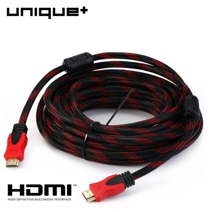 HDMI Cable 10Meter Wire, High Speed, 1080p Full HD | Nylon Mesh braided HDMI cable