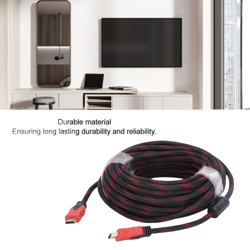 HDMI Cable 10Meter Wire, High Speed, 1080p Full HD | Nylon Mesh braided HDMI cable