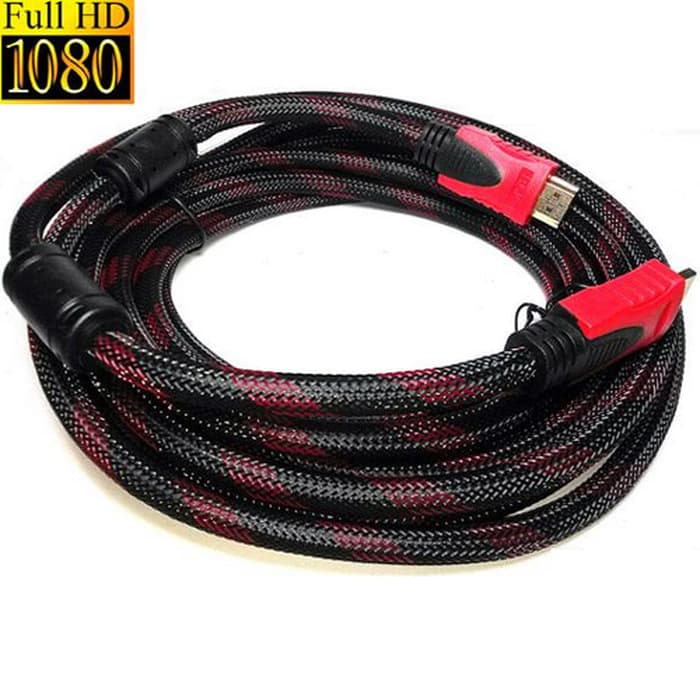 HDMI Cable 10Meter Wire, High Speed, 1080p Full HD | Nylon Mesh braided HDMI cable
