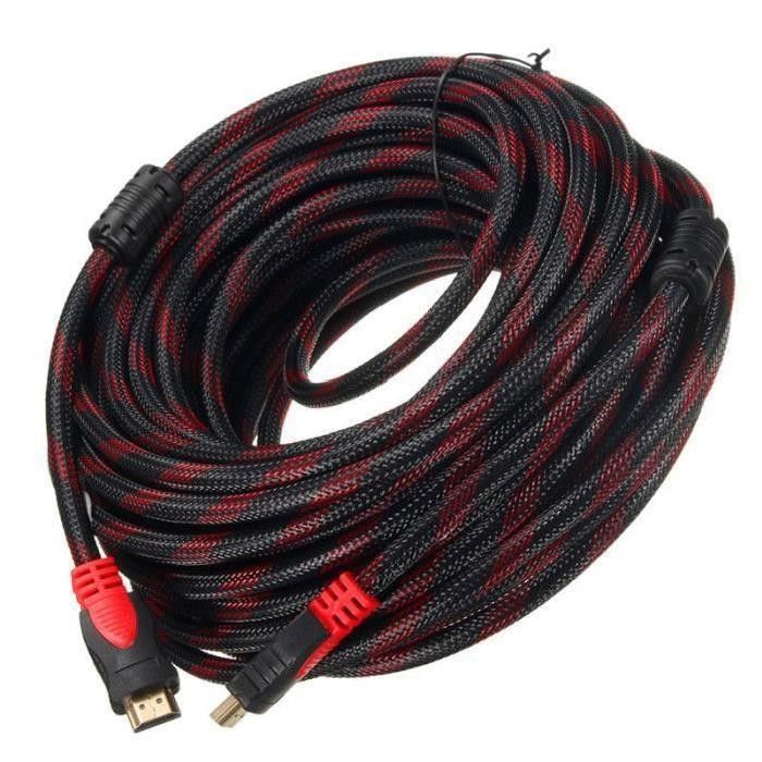 HDMI Cable 10Meter Wire, High Speed, 1080p Full HD | Nylon Mesh braided HDMI cable