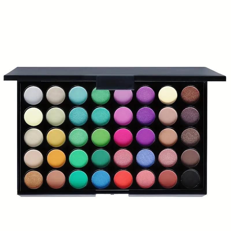 40 Colors Eye Makeup Palette, Matte Shimmer Glitter Metallic Eyeshadow Palette