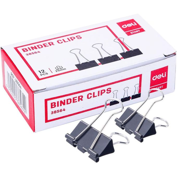 Binder Clips - 51mm - Metal - Pack Of 12 Units