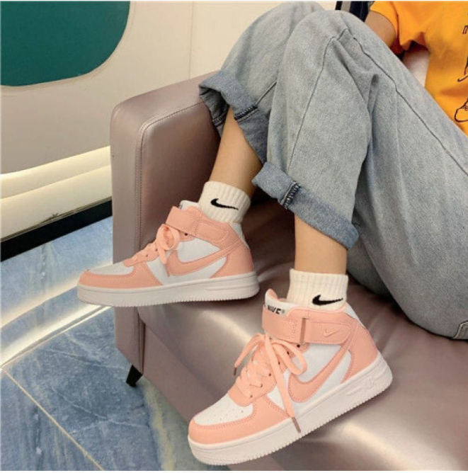 Comfortable Air Force High Top Cut Unisex Breathable Men Women Sports Fashionable Airforce Sneakers Shoes Lace Up Closed Shoes Dress Leisure Boy Girl Shoes Fashion Casual AirForce Sport Shoes