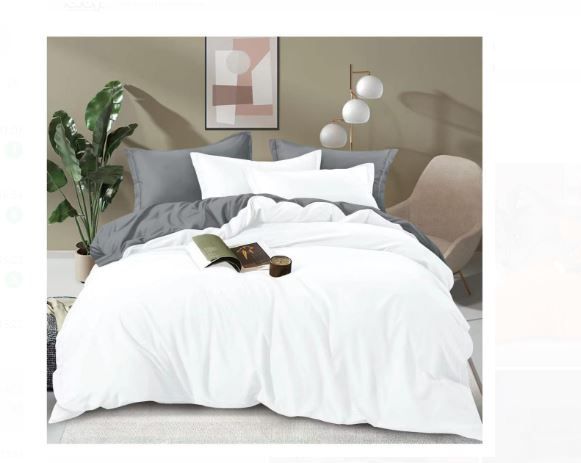 4pcs Plain Cotton Bedding Sets Duvet Cover Set with (1 Duvet Cover, 1 Bedsheet and 2 Pillow Cases or Pillow Covers)