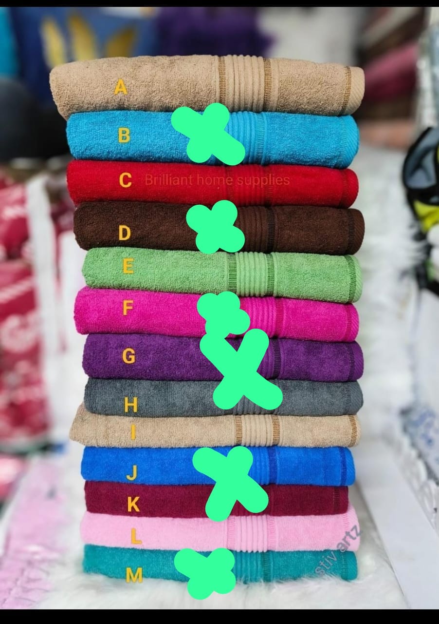 Coloured Top quality  LUXURY TOWELS