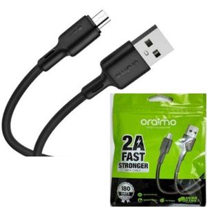 Oraimo Oraimo_Fast Charging & Data Transfer Android USB Cable For All Smartphones -Black..High-Speed Charging Technology: Efficiently charges Android smartphones, reducing wait times for a full batter