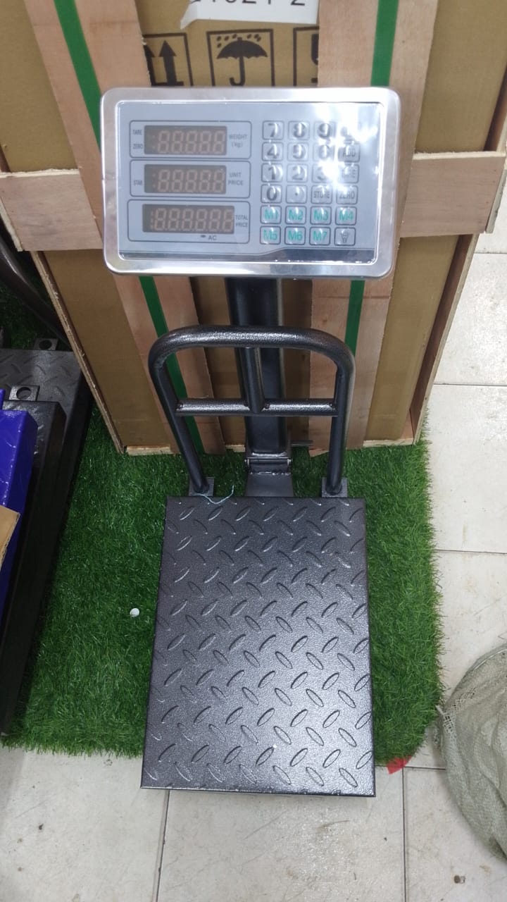 Platform scale 150kgs commercial digital weighing machine price computing store scale with charger and grill