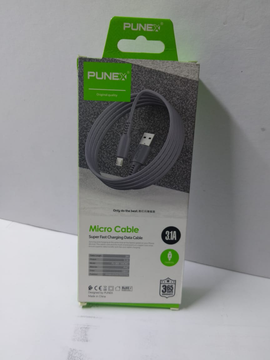 Micro usb punex 2m charging cable
